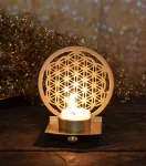 Bild von Lichtobjekt Blume des Lebens gold