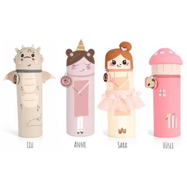 Bild von Silikon Federmäppchen Drachen und Feen