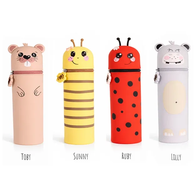 Bild von Silikon Federmäppchen Lucky Animals