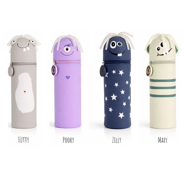 Bild von Silikon Federmäppchen Monster Gang