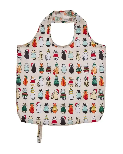 Bild von Christmas Cats Packable Bag - Ulster Weavers