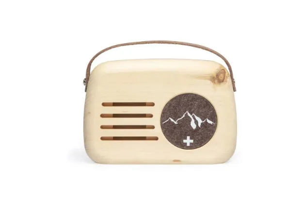 Bild von Bewegungsmelder Alpklang Senn in Braun aus Schweizer Arvenholz