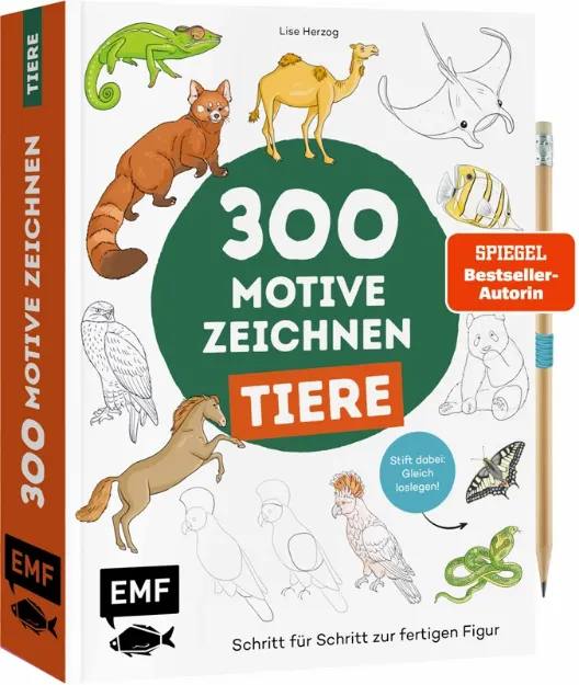 Bild von Herzog L: 300 Motive zeichnen – Tiere