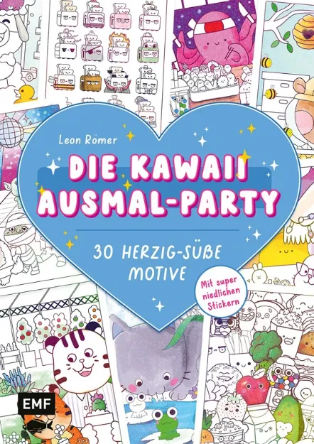 Bild von Römer L: Die Kawaii-Ausmal-Party – 30herzig-süsse Motive ausmalen