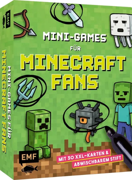Bild von Kartenspiel: Mini-Games fürMinecraft-Fans – mit abwischbarem Stift