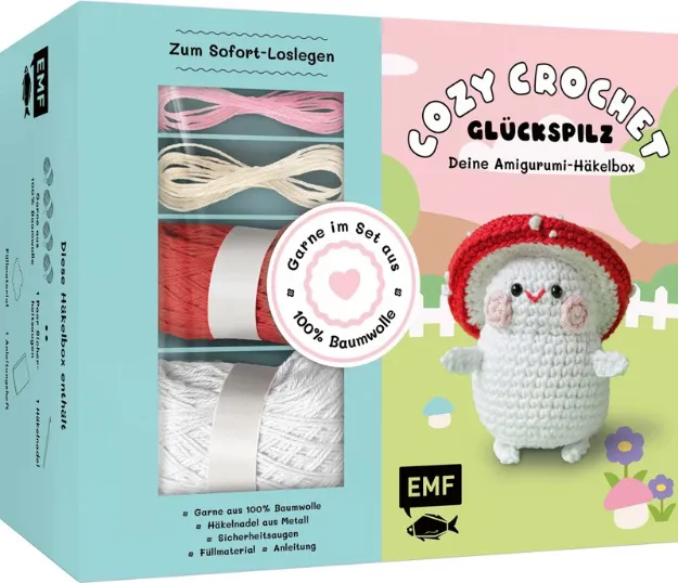 Bild von Ly A: Cozy Crochet – DeineAmigurumi-Häkelbox: Glückspilz