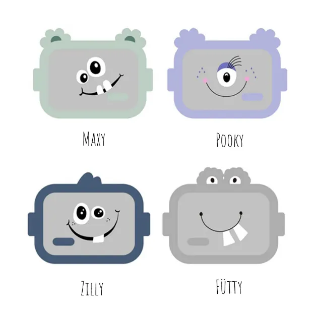 Bild von VE Brotdose "Monster Gang", 4 fach sortiert