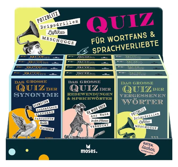 Bild von Display Quizze Synonyme, verg. Wörter, Redewendungen