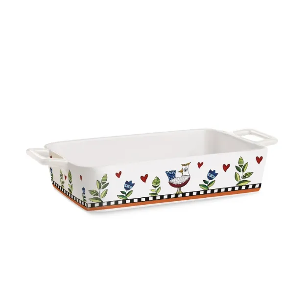 Bild von BAKING DISH COCORICO' ORANGE CM 35X19