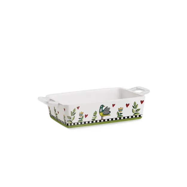Bild von BAKING DISH COCORICO' GREEN CM 25,5X13