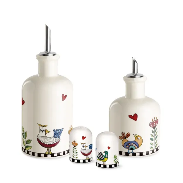 Bild von SET MENAGE (OIL, VINEGAR, SALT, PEPPER )