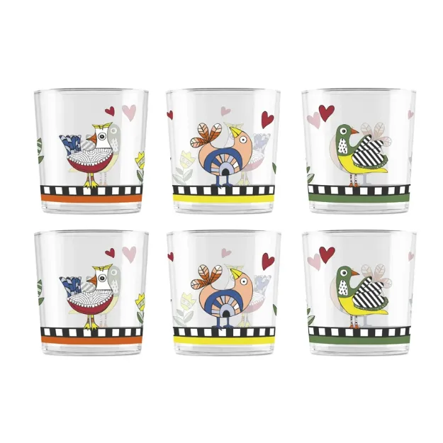 Bild von 6 PC GLASS SET COCORICO'