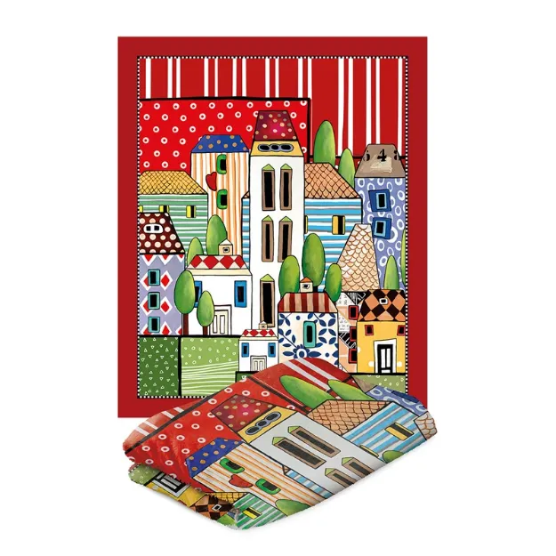 Bild von PLAID PAESE MIO RED CM130X160