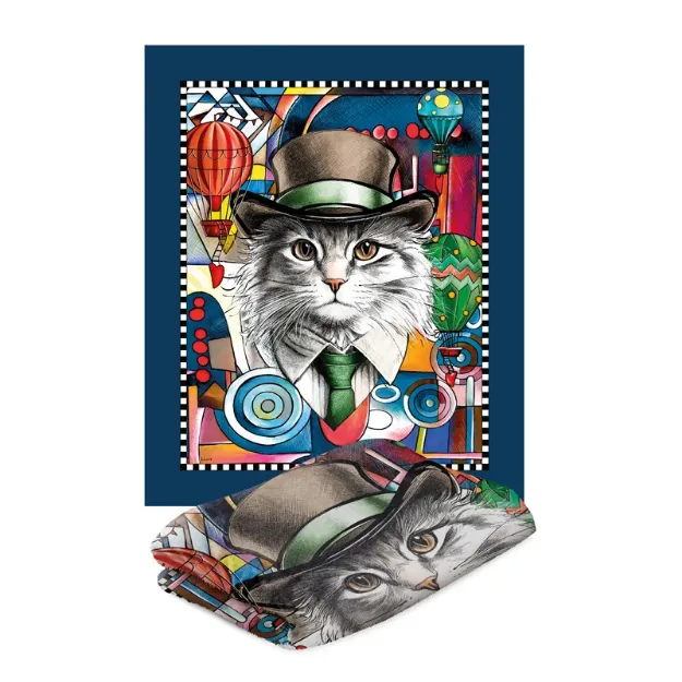 Bild von PLAID CAT INDEPENDENCE  CM 130X160