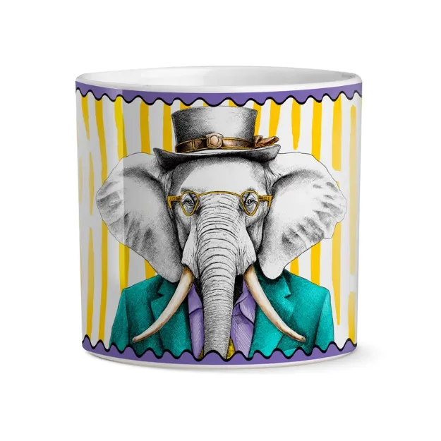 Bild von SET 2 CACHEPOT HUMAN ESSENCE ELEFANTE WISDOM 12x12 CM