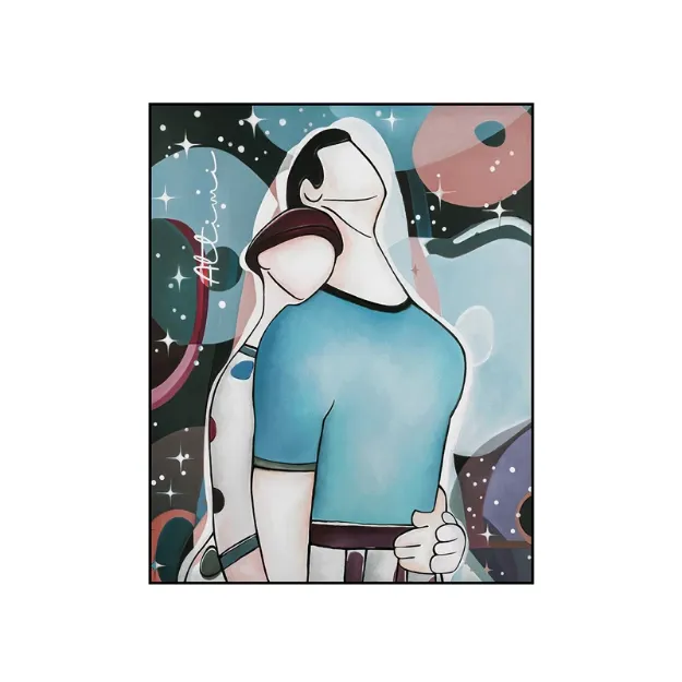 Bild von QUADRO ABBRACCI ATTIMI 80X100