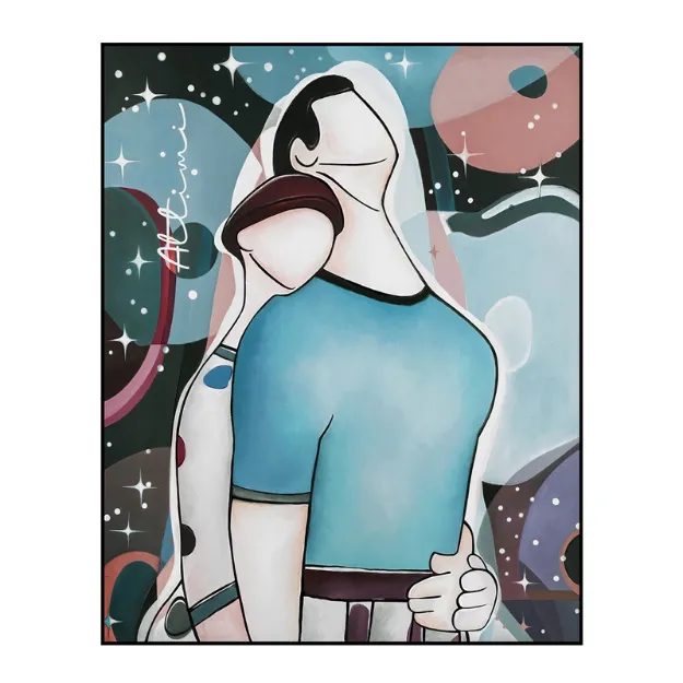 Bild von QUADRO ABBRACCI ATTIMI 100X120