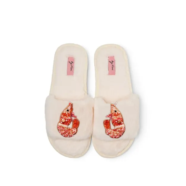 Bild von Brosche für Slipper: Garnele - by vivi.