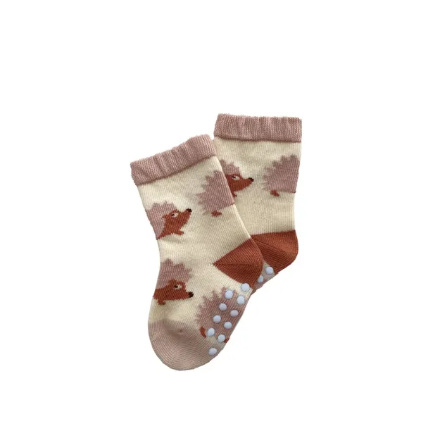 Bild von anti-slip baby socks 6-12 months hedgehogs, VE-2