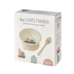 Bild von bowl with suction pad and spoon the sailing cats, VE-3