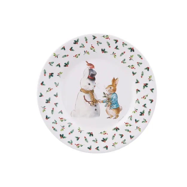 Bild von dessert plate peter rabbit snow christmas , VE-6