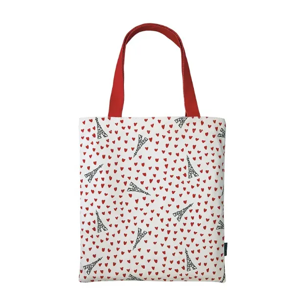 Bild von tote bag picto coeurs, VE-6