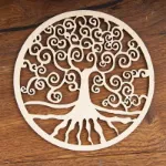 Bild von Yggdrasil  aus Holz 12 cm