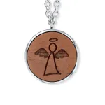 Bild von Schutzengelchen auf Walnussholz