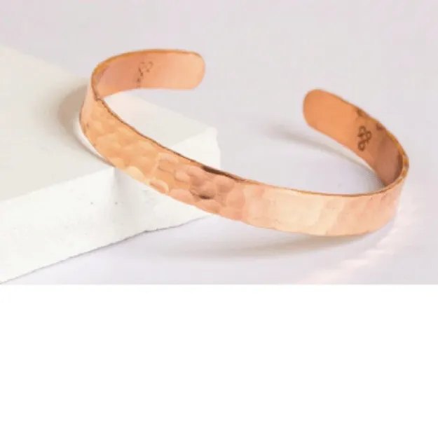 Bild von Kupferarmband Hammerschlag