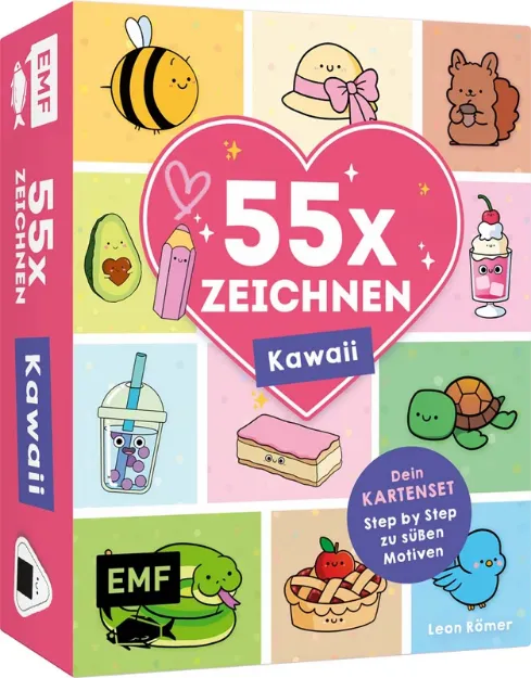Bild von Römer L: 55 x Zeichnen – Kawaii: Dein Kartenset