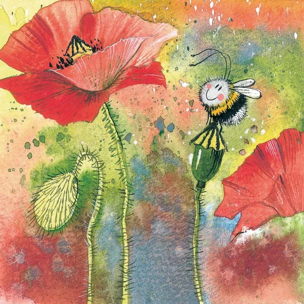 Bild von POPPY BLANK CARD