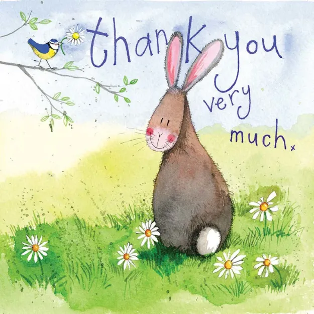 Bild von RABBIT THANK YOU CARD