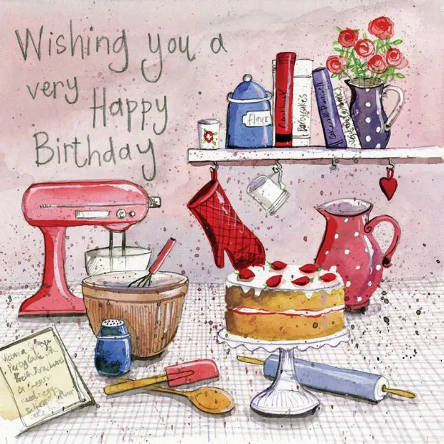 Bild von THE BAKER'S TABLE BIRTHDAY CARD