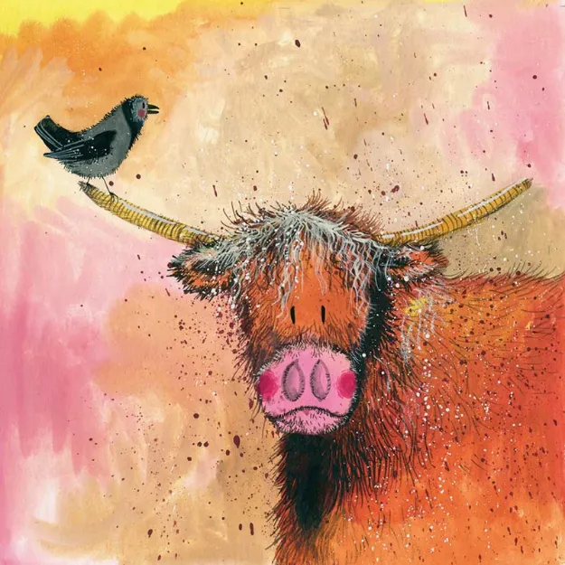 Bild von HIGHLAND COW BLANK CARD