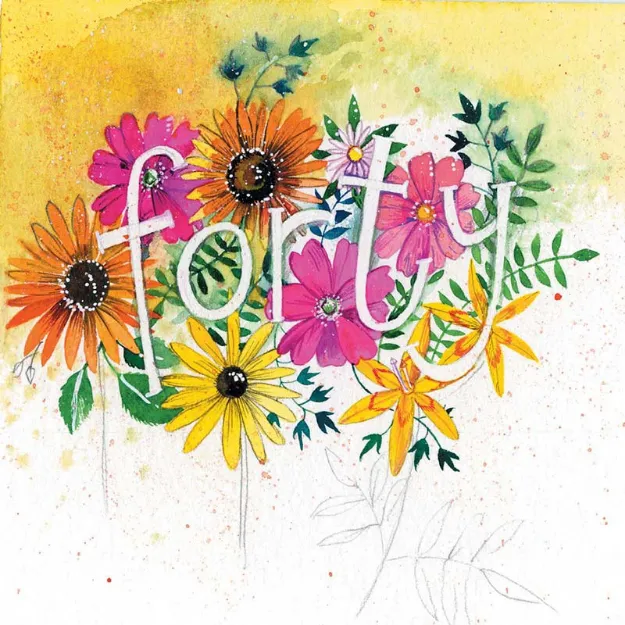 Bild von FORTY BIRTHDAY CARD