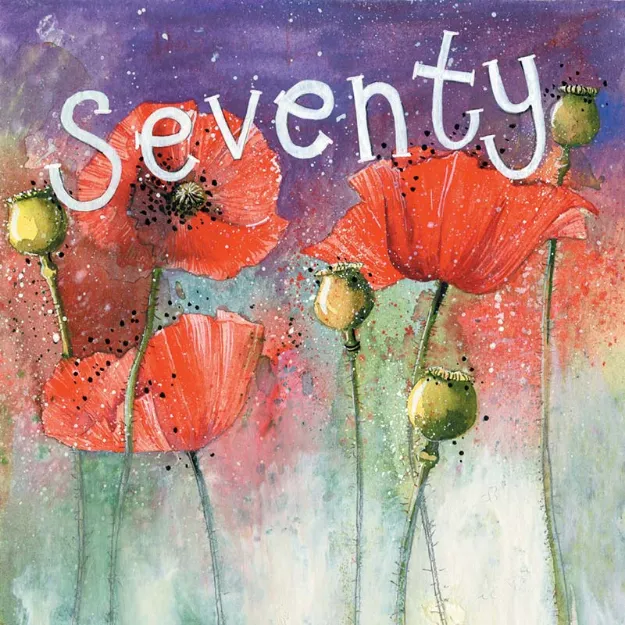 Bild von SEVENTY BIRTHDAY CARD