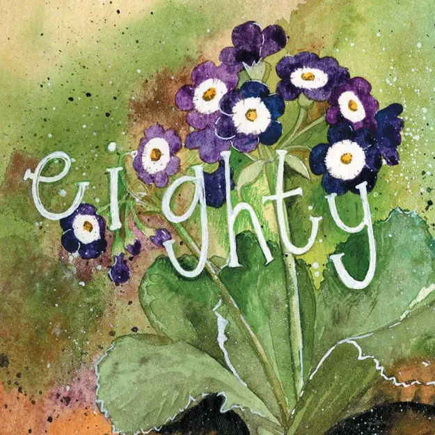 Bild von EIGHTY BIRTHDAY CARD