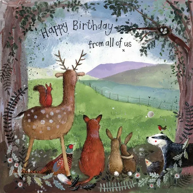 Bild von FOREST FRIENDS BIRTHDAY CARD