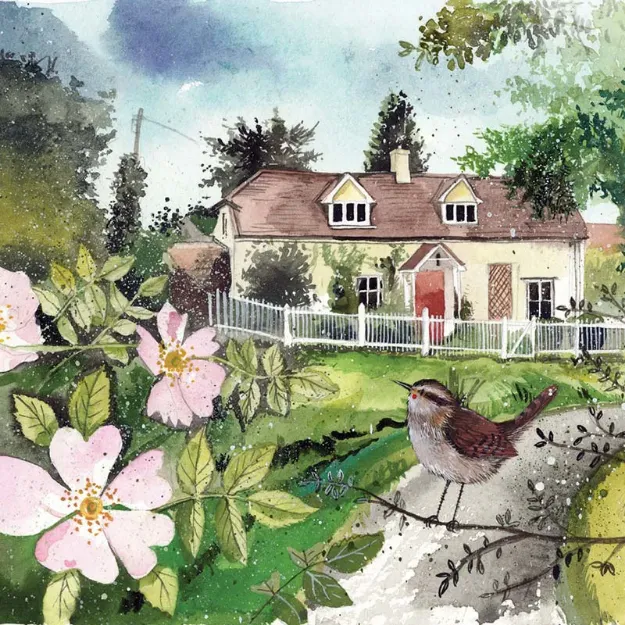 Bild von ROSE COTTAGE BLANK CARD