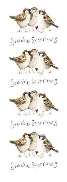 Bild von SOCIABLE SPARROWS BOOKMARK