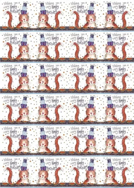 Bild von BIRTHDAY CAT GIFT WRAP