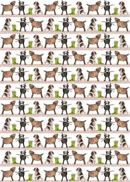 Bild von COUNTRY DOG GIFT WRAP