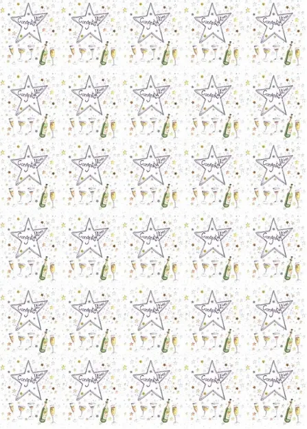 Bild von CONGRATULATIONS GIFT WRAP