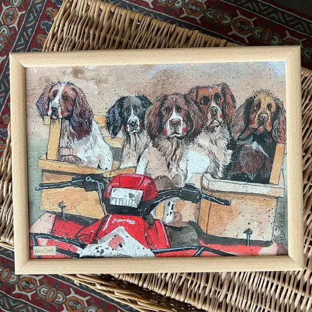Bild von WORKING SPANIELS LAP TRAY