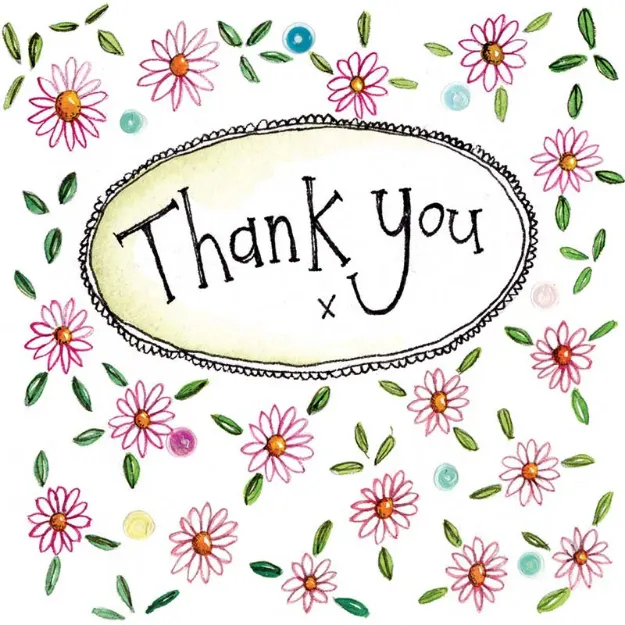 Bild von FLOWER THANK YOU CARD
