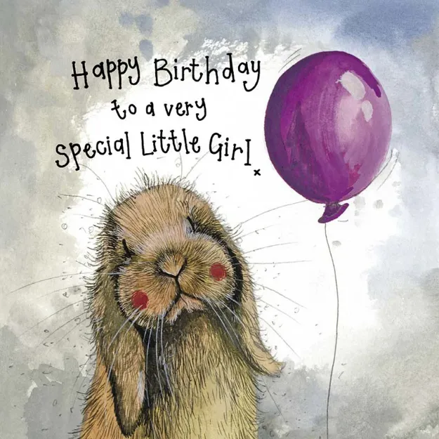 Bild von SUNSHINE RABBIT BIRTHDAY FOIL CARD