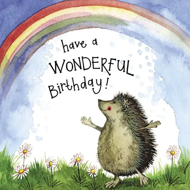 Bild von SUNSHINE HEDGEHOG BIRTHDAY FOIL CARD