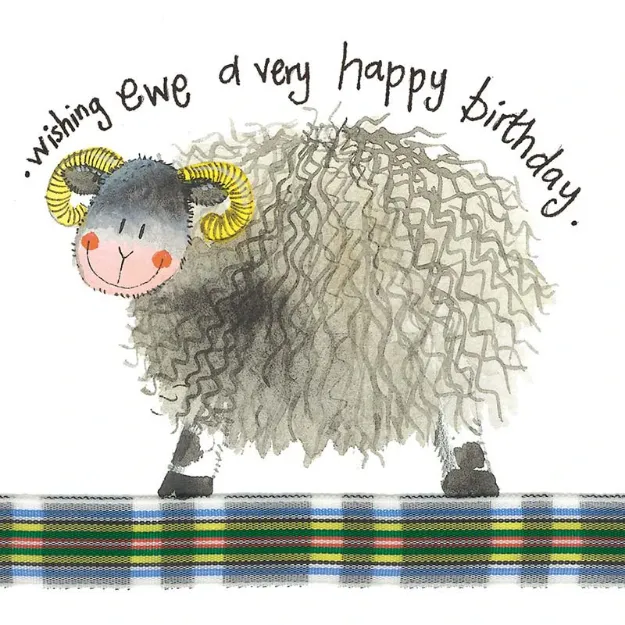 Bild von WISHING EWE BIRTHDAY CARD