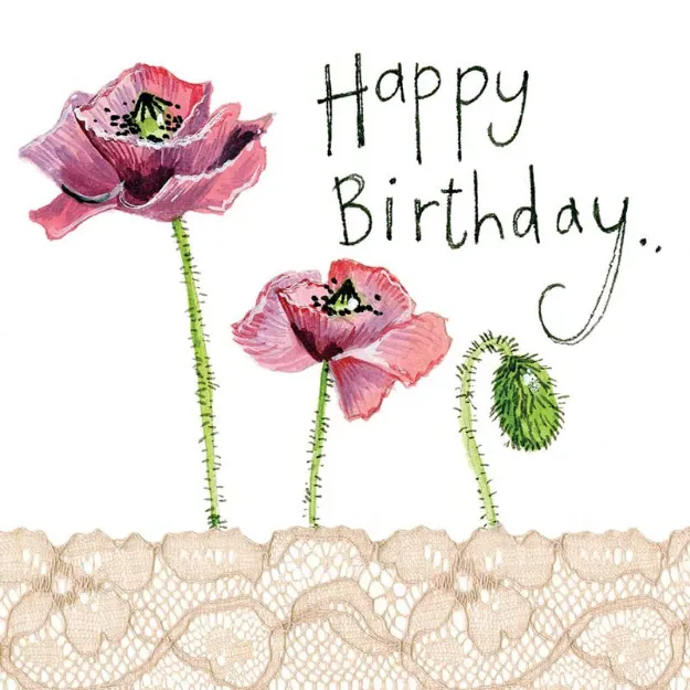 Bild von POPPY BIRTHDAY CARD