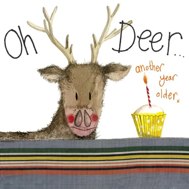 Bild von OH DEER BIRTHDAY CARD